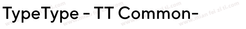 TypeType - TT Common字体转换